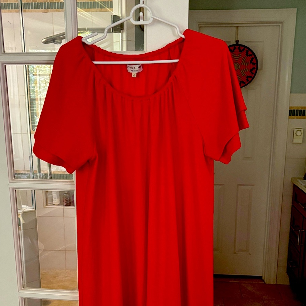 Madewell Bright Red Dress